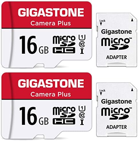 [Gigastone] כרטיס מיקרו SD בן 16 ג'יגה-בייט, מצלמה פלוס, כרטיס זיכרון MicroSDHC עבור מצלמת Wyze, מצלמת אבטחה,
